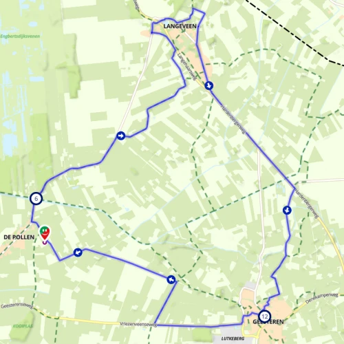 Cycling route during the open days